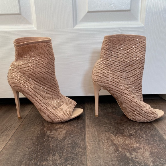 ALDO Nude Mesh Open Toe Bootie - Picture 2 of 14